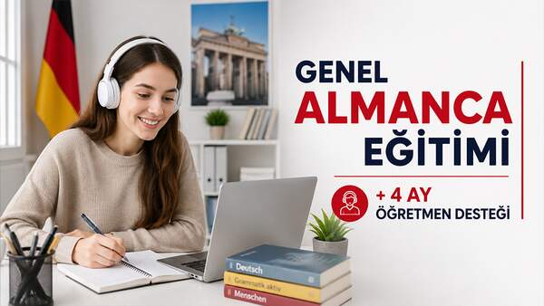 GENEL ALMANCA EĞİTİMİ + 4 AY ÖĞRETMEN DESTEĞİ